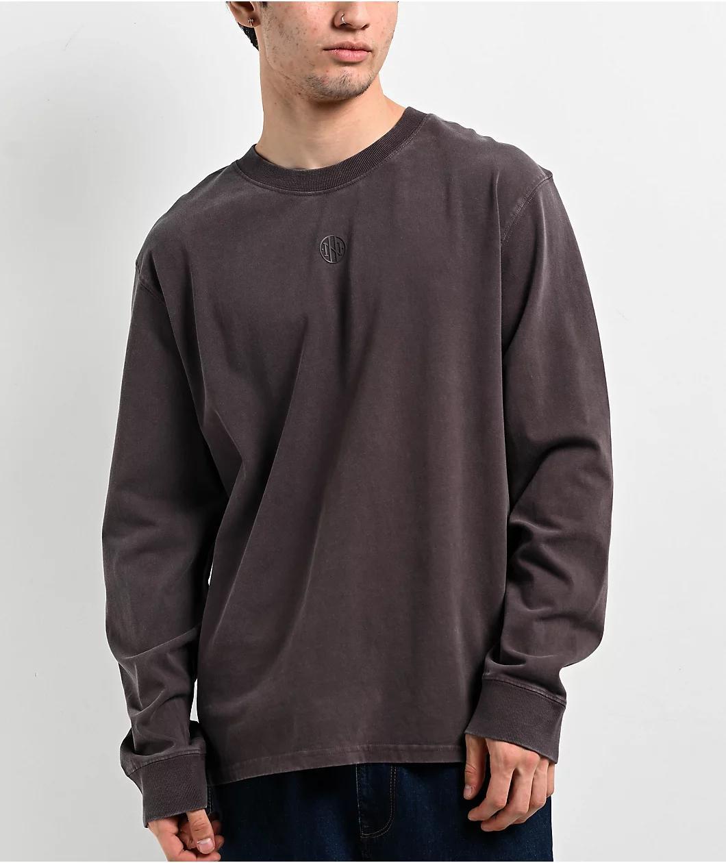 Ninth Hall Fundamentals Java Brown Boxy Long Sleeve T-Shirt Product Image