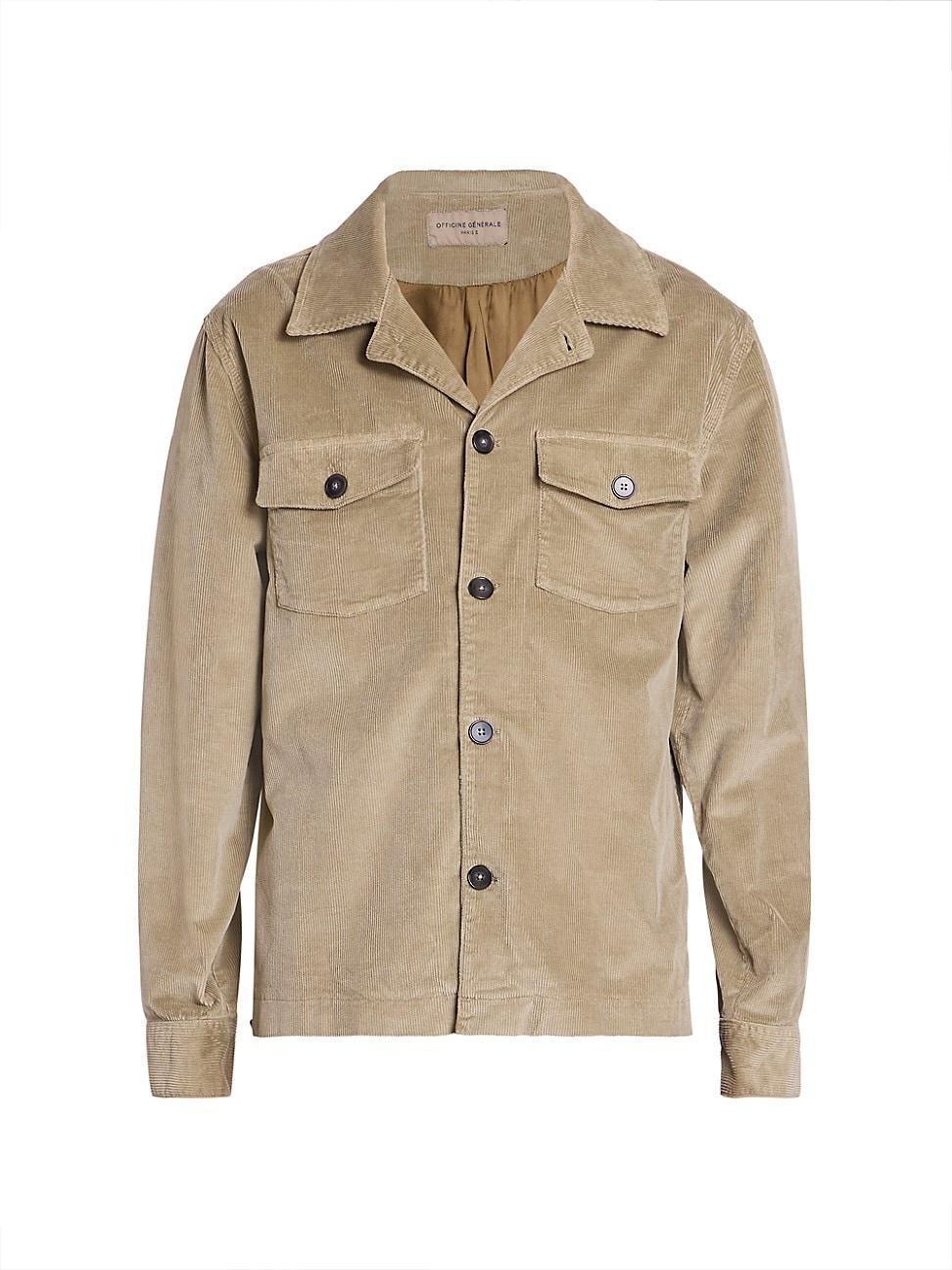 Mens Aylan Cotton Corduroy Overshirt Product Image