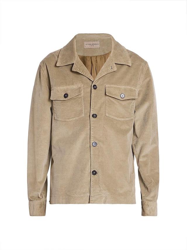 Mens Aylan Cotton Corduroy Overshirt Product Image