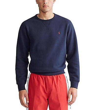 Polo Ralph Lauren Fleece Sweatshirt in Cruise Navy - Blue. Size M (also in L, S, XL, XXL). Product Image