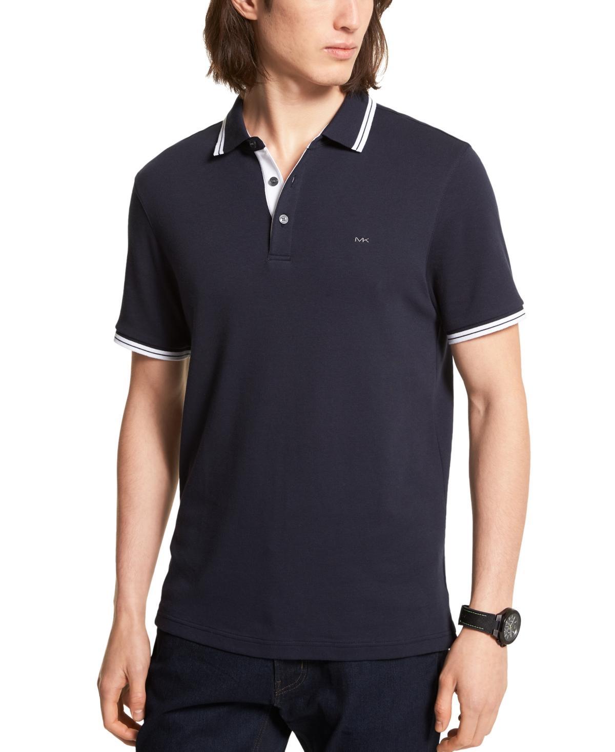 Michael Kors Men's Greenwich Polo Shirt White Size Small Product Image