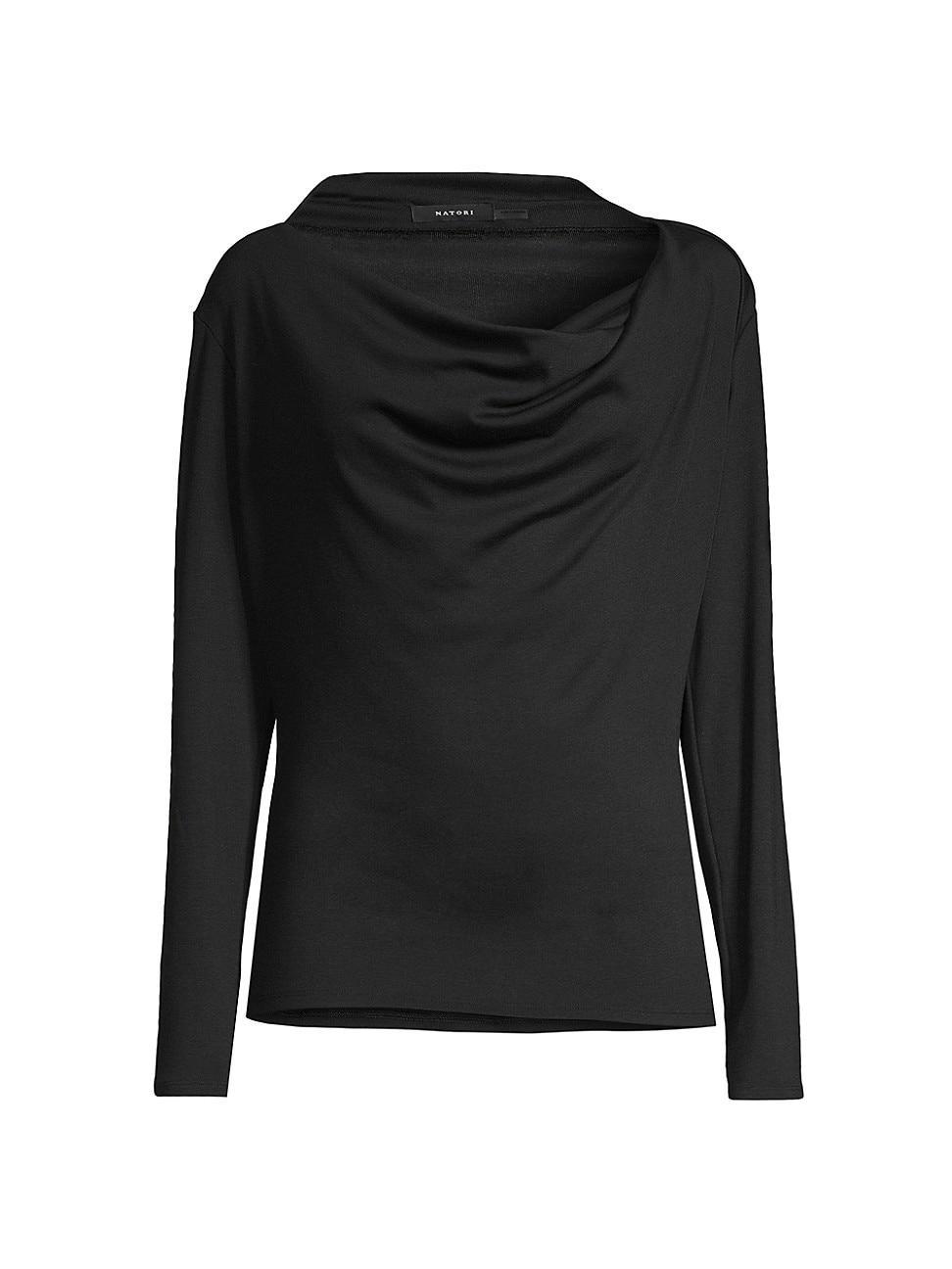 Womens Cowlneck Jersey Top Product Image