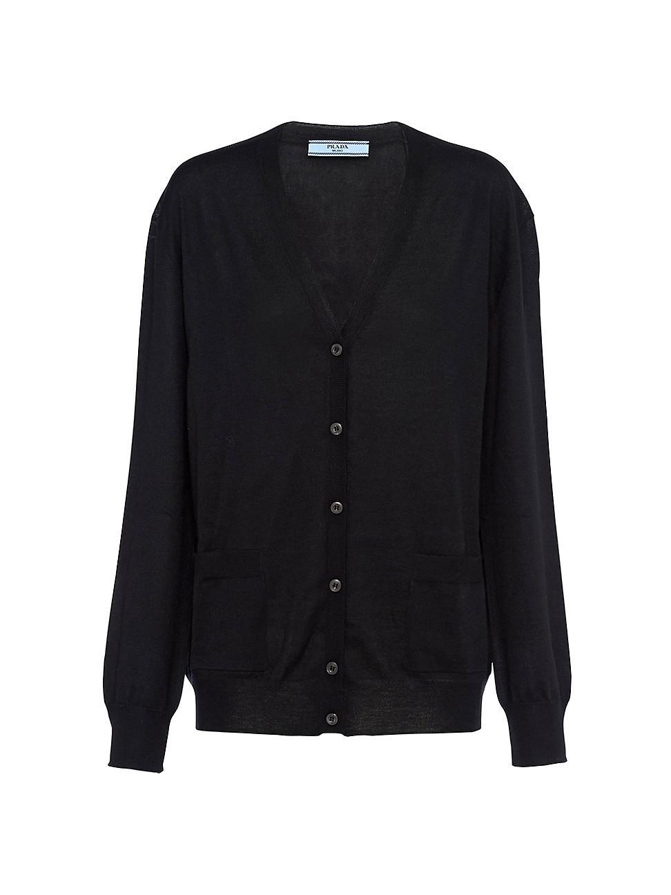 Womens Wool And Cashmere Cardigan Product Image