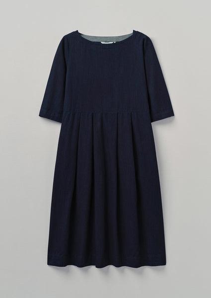 Franca Indigo Twill Dress | Indigo Product Image