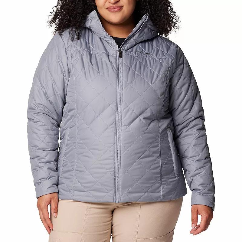 Plus Size Columbia Copper Crest II Hooded Jacket, Womens Dark Grey Product Image