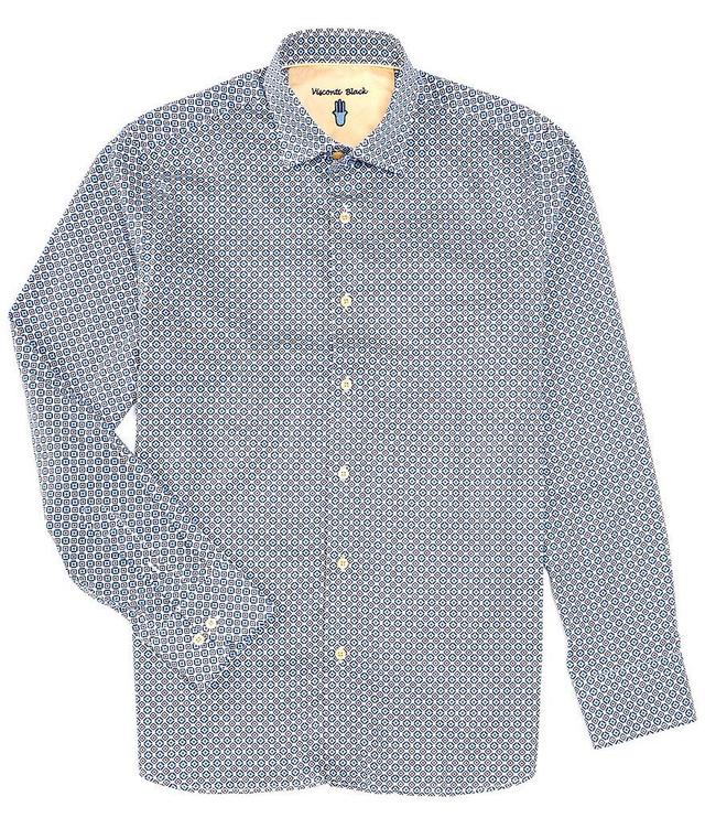 Visconti Big & Tall Long Sleeve Geometric Printed Woven Shirt Product Image