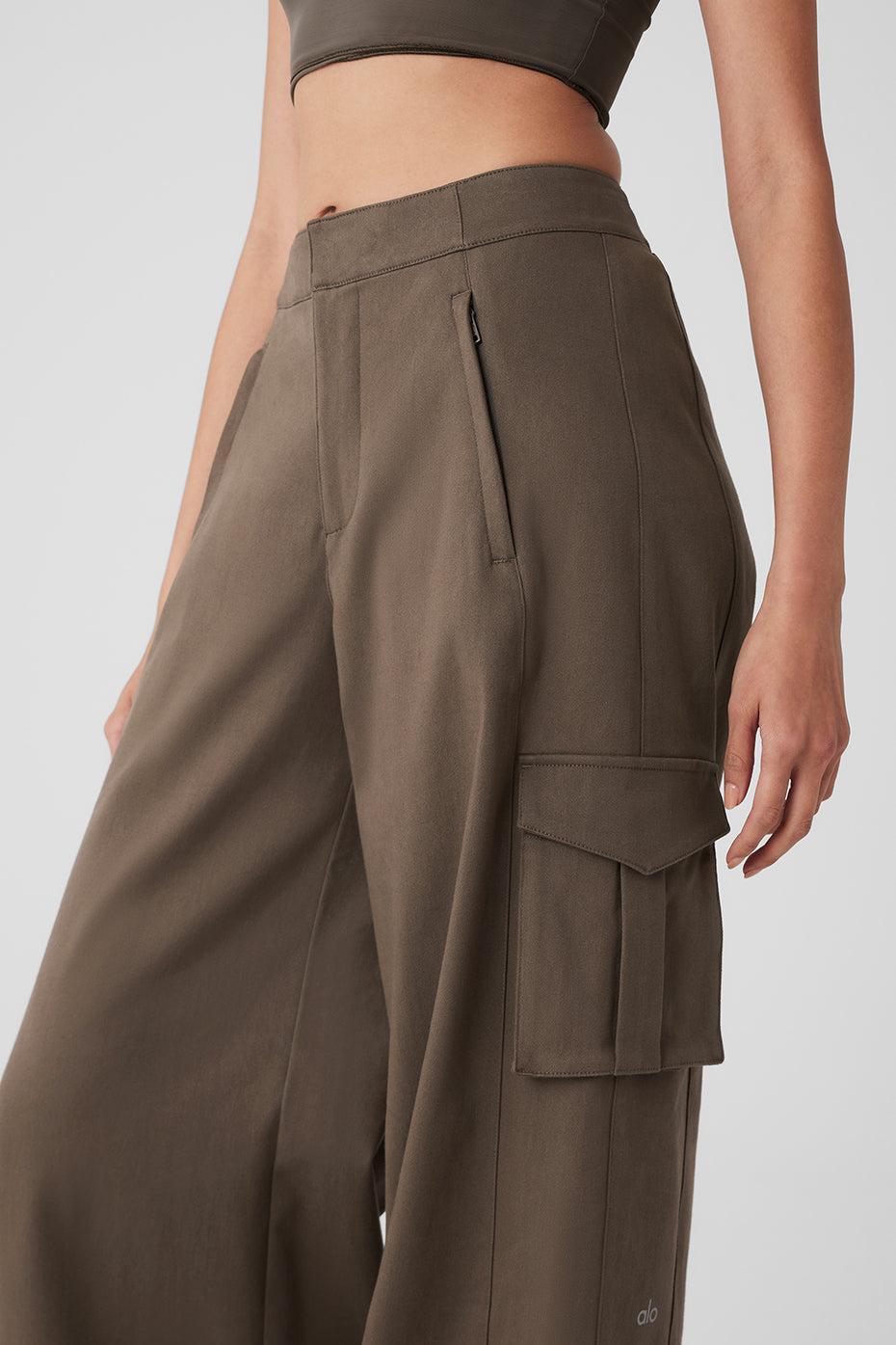 Show Off Cargo Wide Leg Trouser - Olive Tree Female Product Image