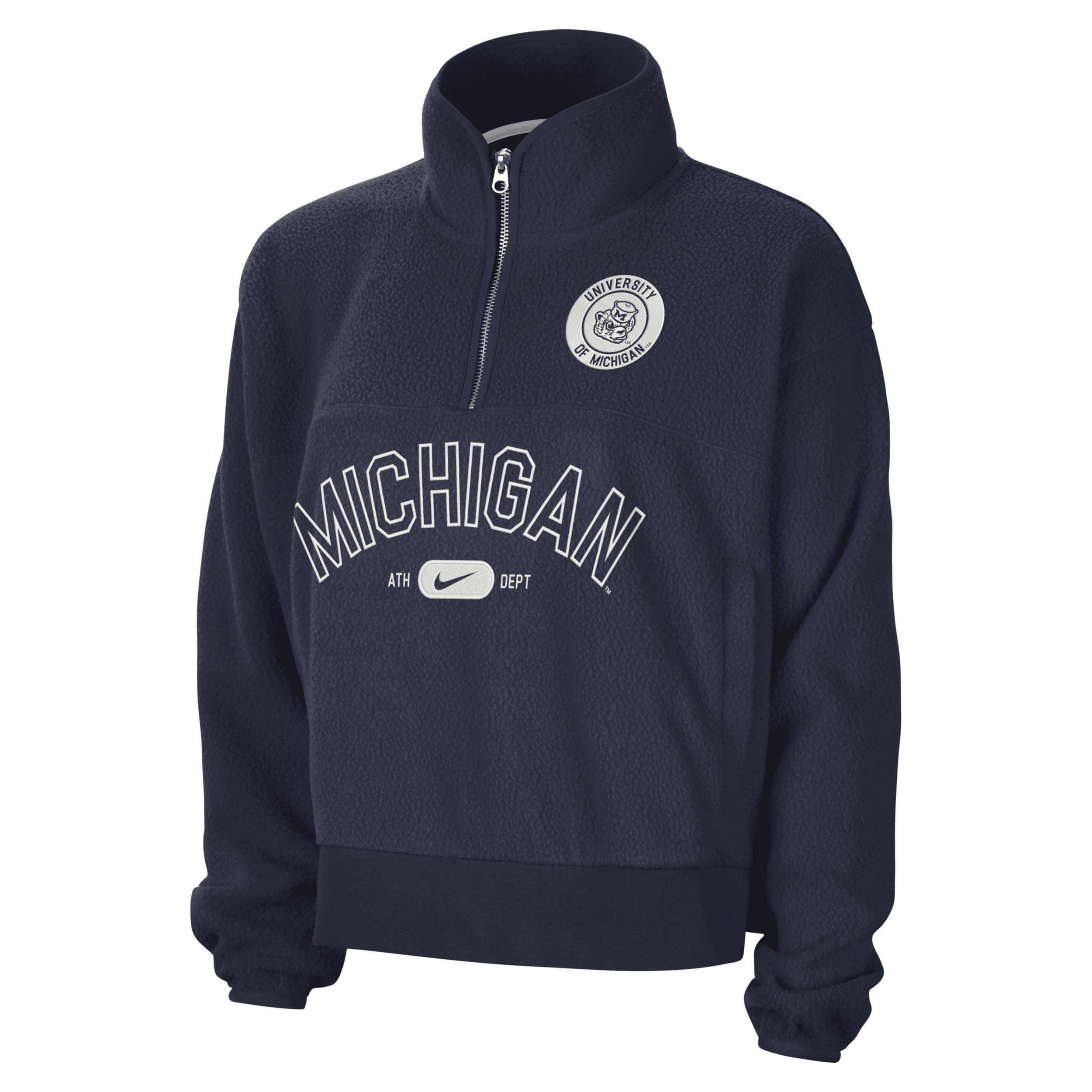 Michigan Fly Nike Women's College 1/4-Zip Jacket Product Image