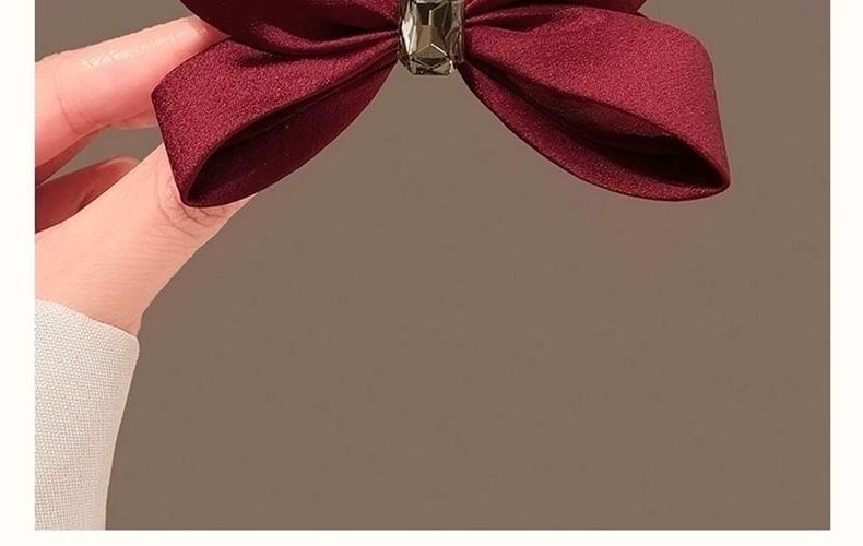 Bow Rhinestone Hair Claw Product Image