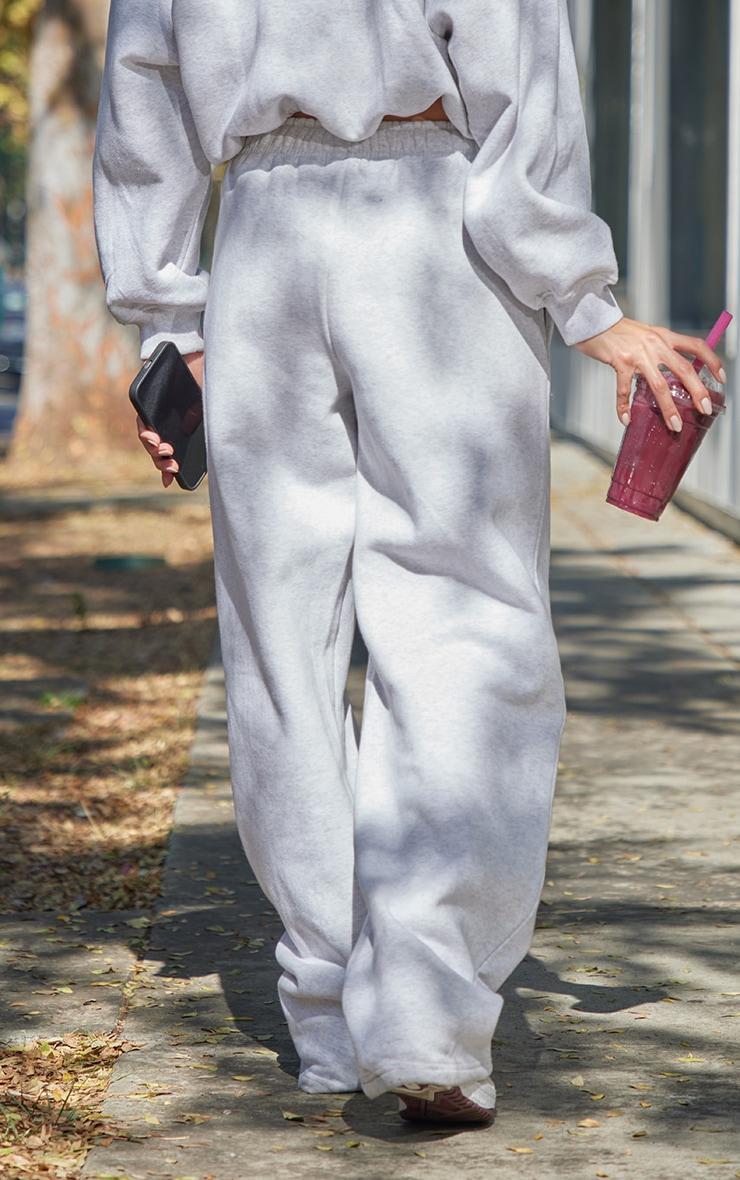 Ash Grey Drawcord Hem Oversized Sweatpants product image