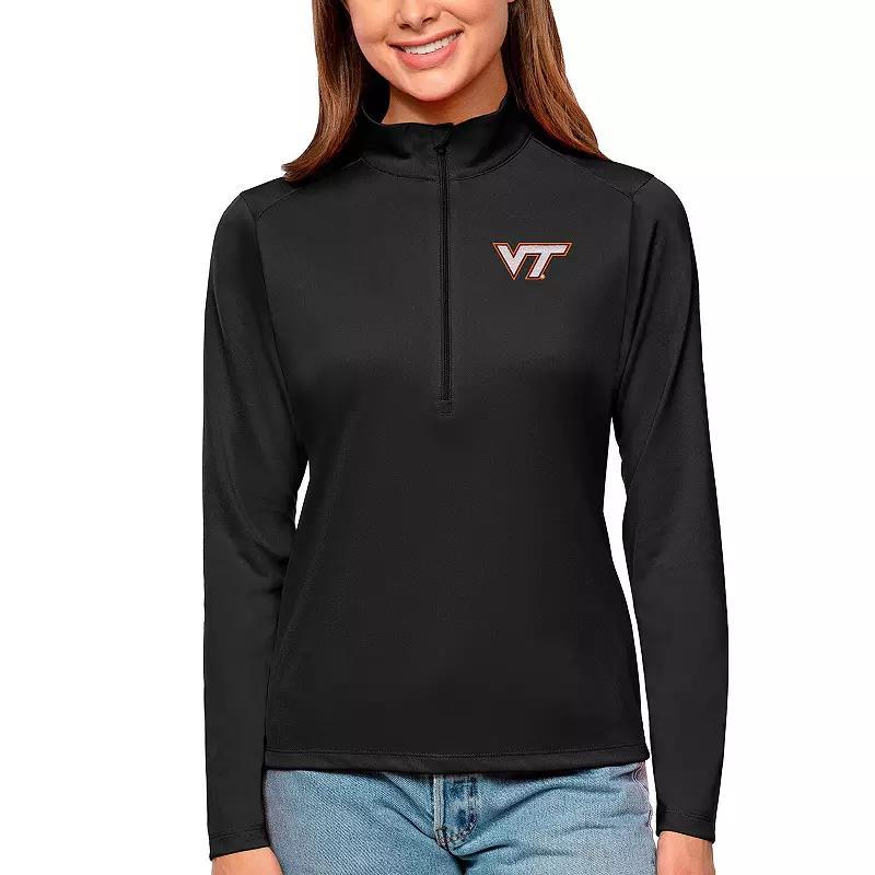 Womens Antigua Black Army Black Knights Tribute Quarter-Zip Pullover Top Product Image