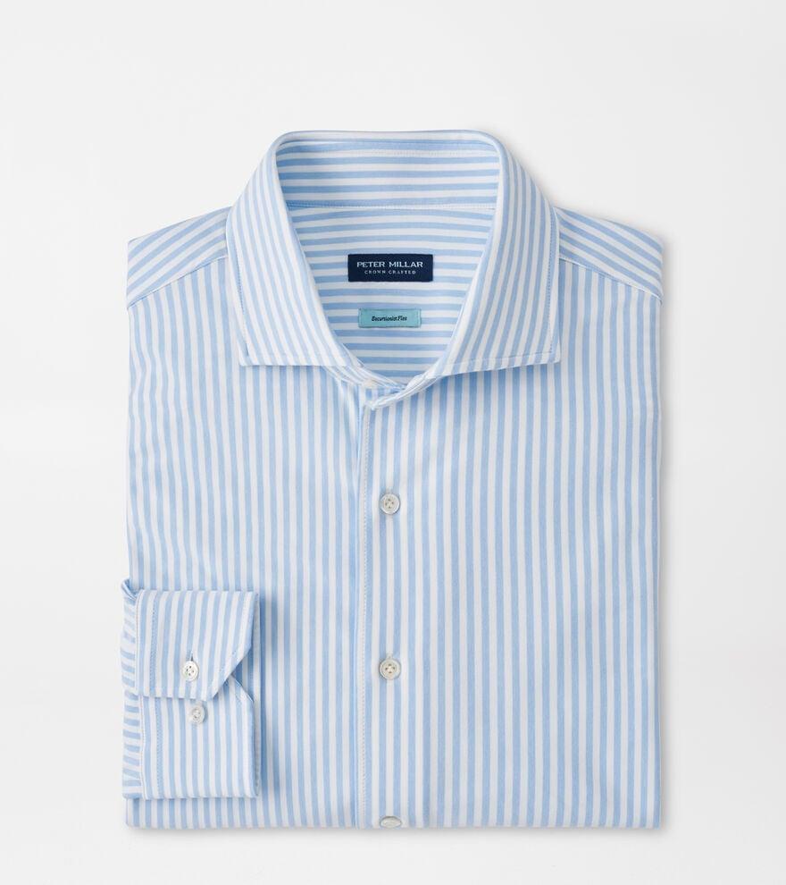 Peter Millar Mens Soren Excursionist Flex Sport Shirt | Color: Blue Frost | Size: S Product Image