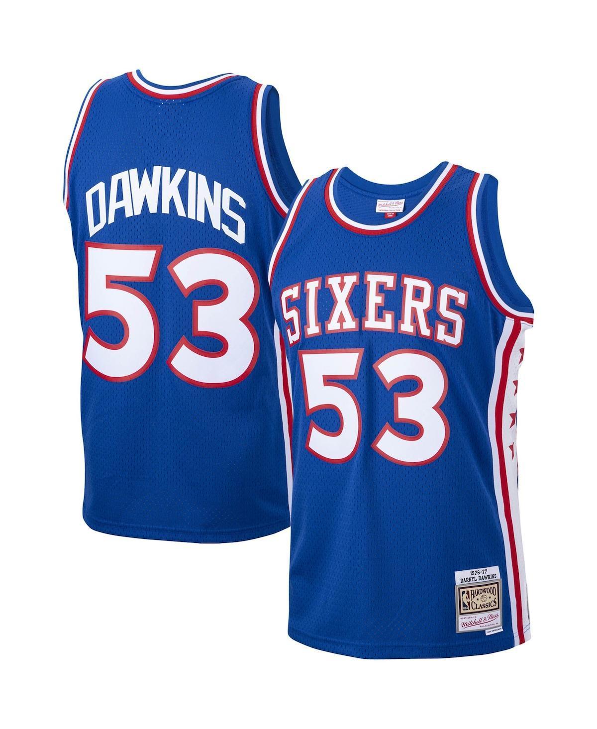 Mens Darryl Dawkins Royal Philadelphia 76ers 1976-77 Hardwood Classics Swingman Player Jersey - Royal Product Image