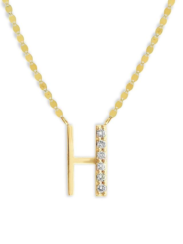 Womens 14K Yellow Gold Diamond Necklace Product Image