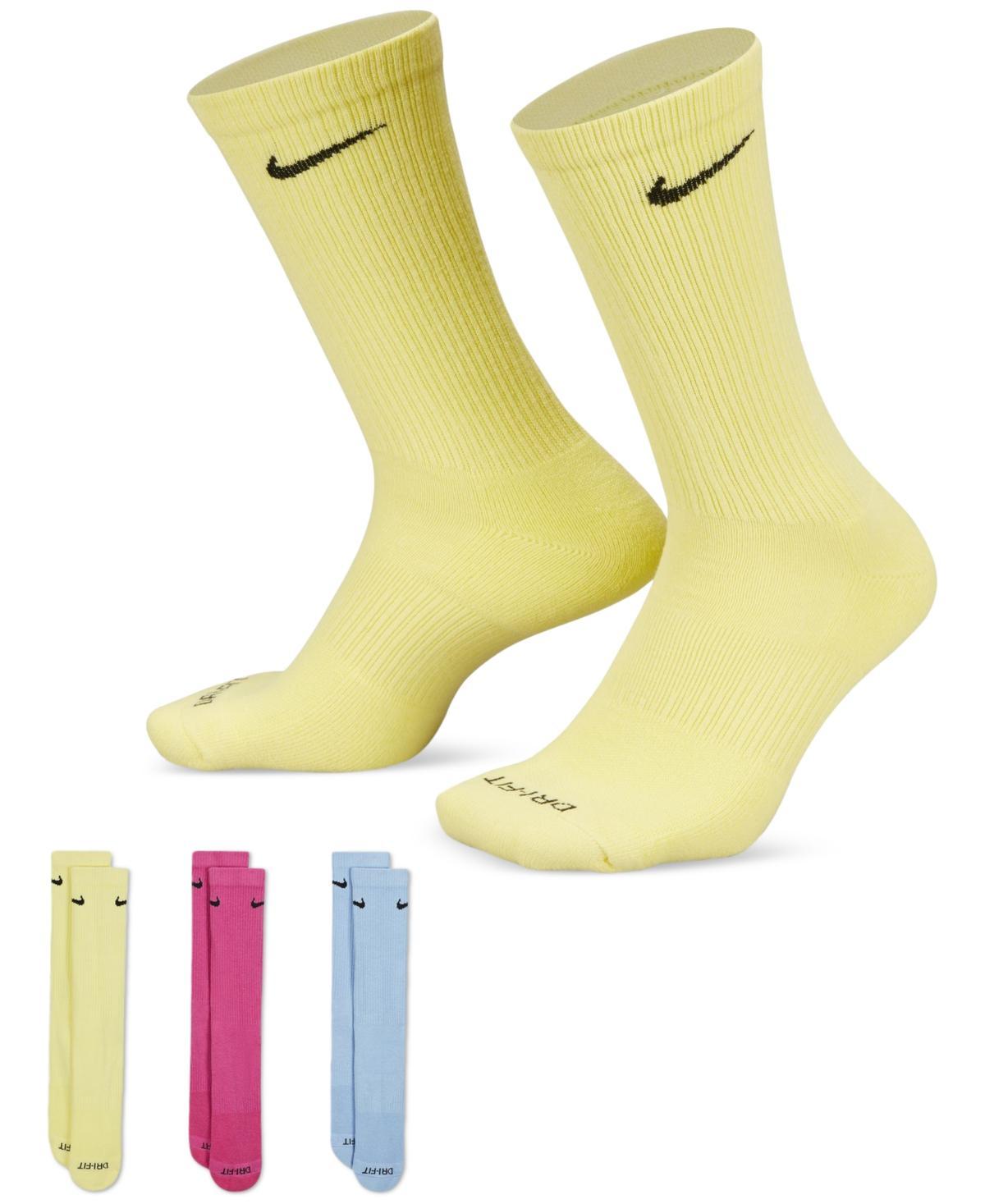 Nike Unisex Everyday Plus Cushioned Training Crew Socks 3 Pairs - Multicolor Product Image