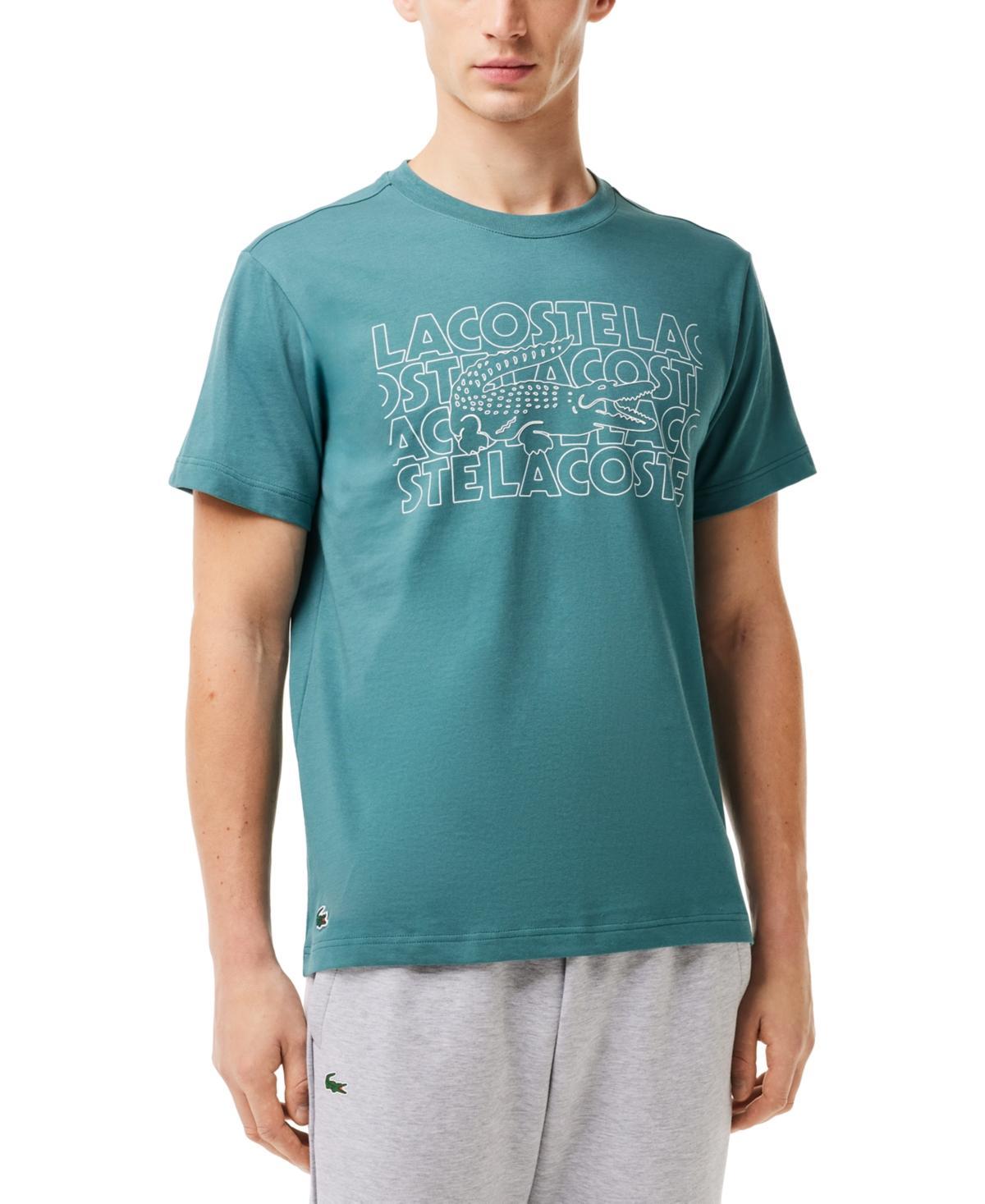 Lacoste Mens Classic Fit Short Sleeve Performance Graphic T-Shirt Product Image