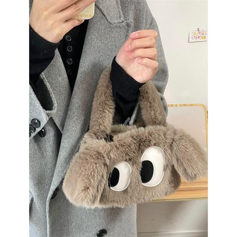 Top Handle Cartoon Fluffy Crossbody Bag Product Image