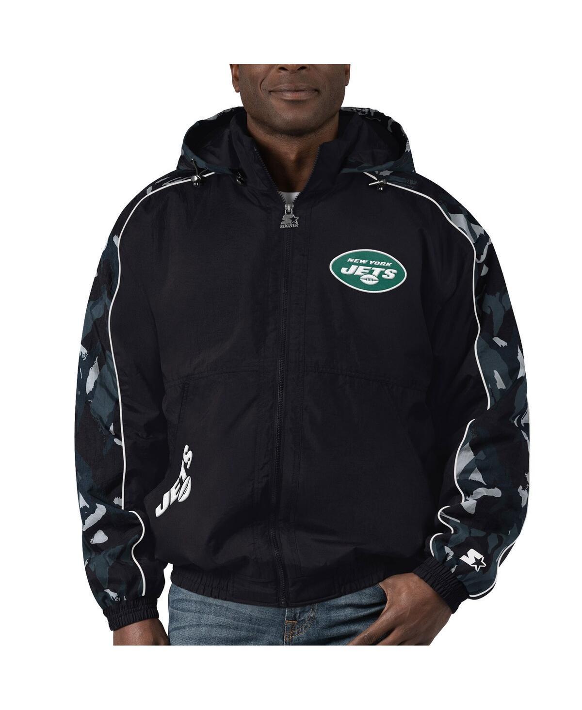 Mens Starter New York Jets Thursday Night Gridiron Full-Zip Hoodie Product Image