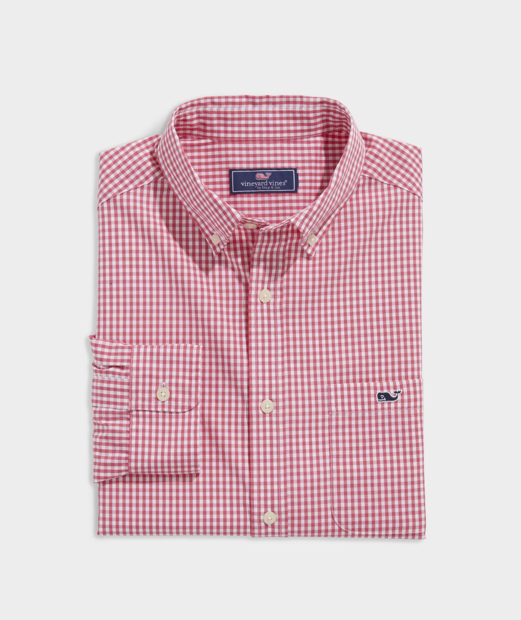 Stretch Poplin Gingham Shirt Product Image