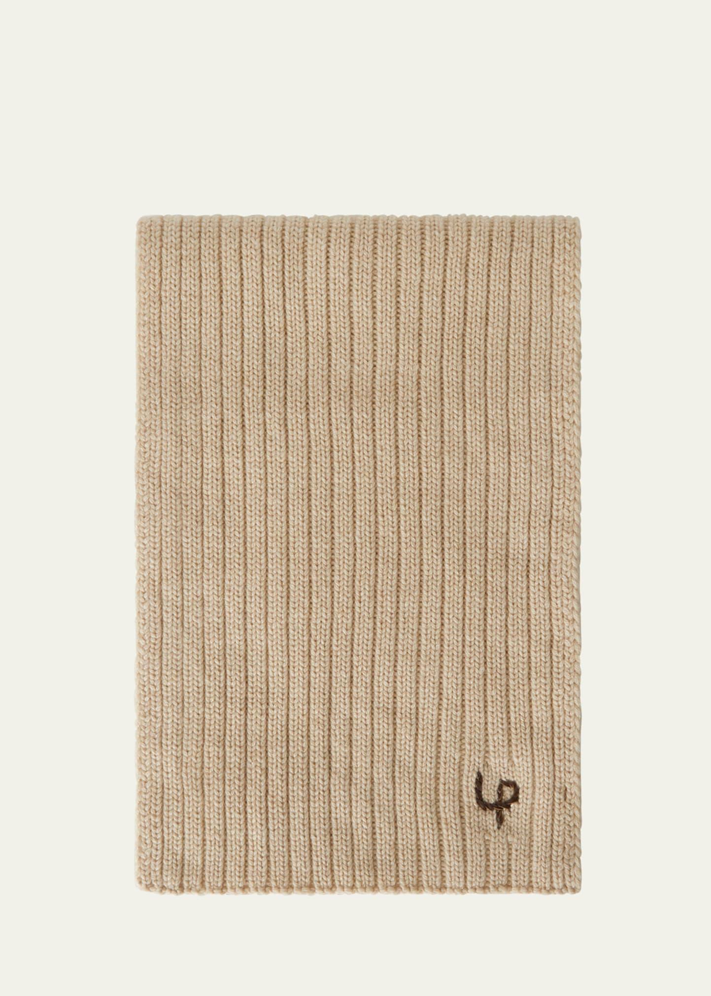 Mens Ribbed Cashmere Scarf Product Image