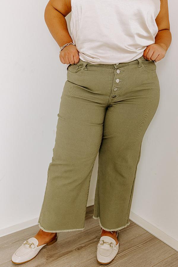 The McKenzie High Waist Jean In Sage Curves Product Image