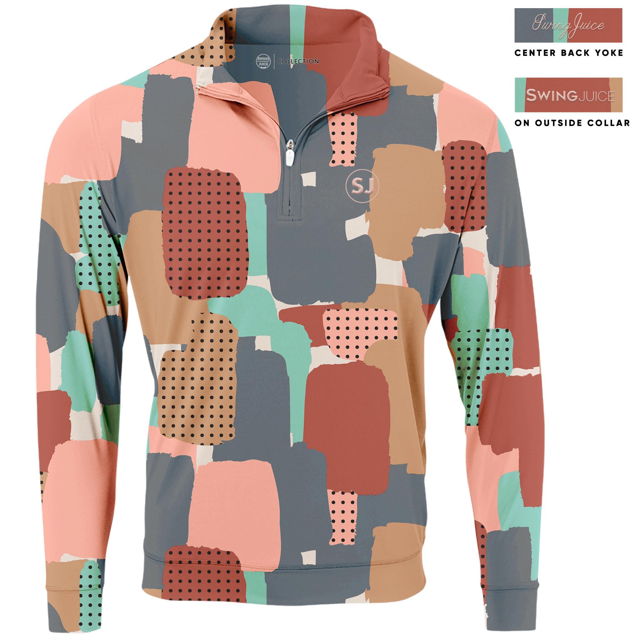 SwingJuice Golf Abstract Camo Men's Quarter Zip Male Product Image