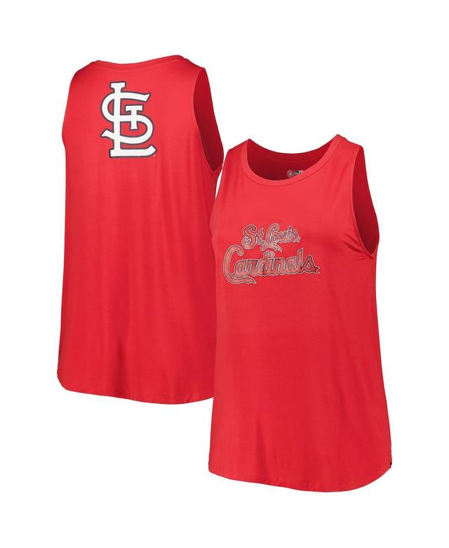 Womens New Era Red St. Louis Cardinals Plus Size Tank Top Product Image