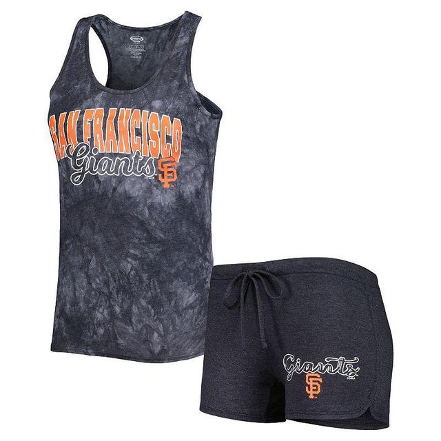 Womens Concepts Sport Charcoal San Francisco Giants Billboard Racerback Tank and Shorts Sleep Set Product Image