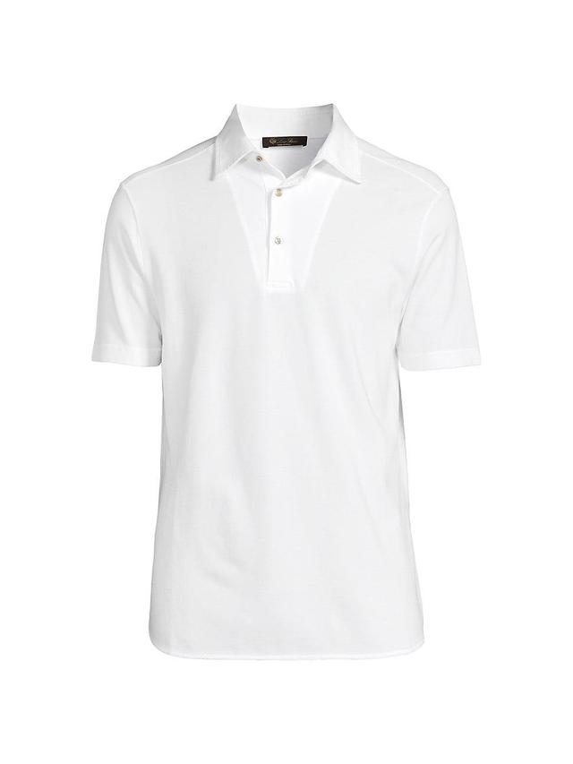 Mens Piqu Dyed Polo Shirt Product Image