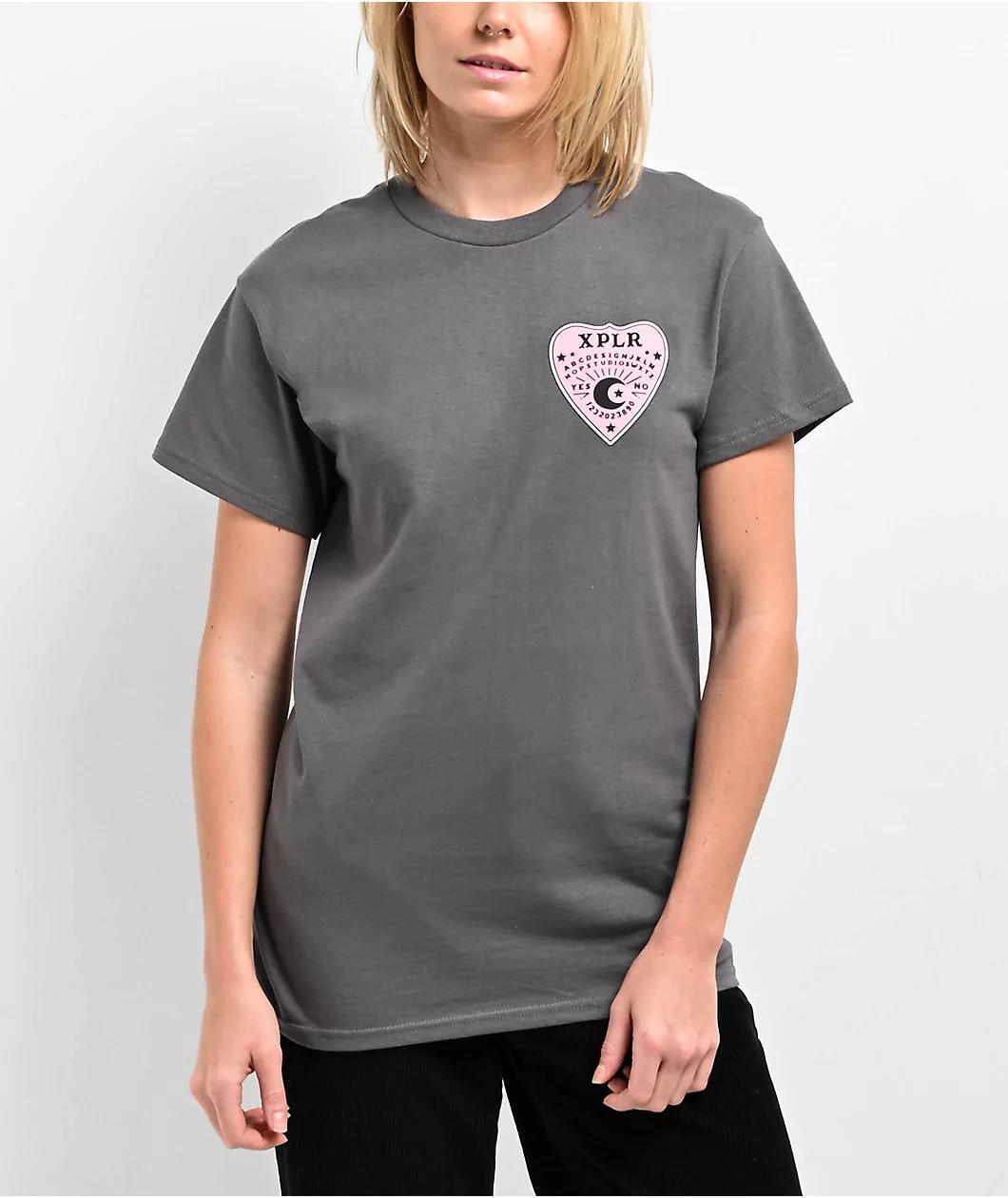 XPLR Planchette Board Charcoal T-Shirt Product Image