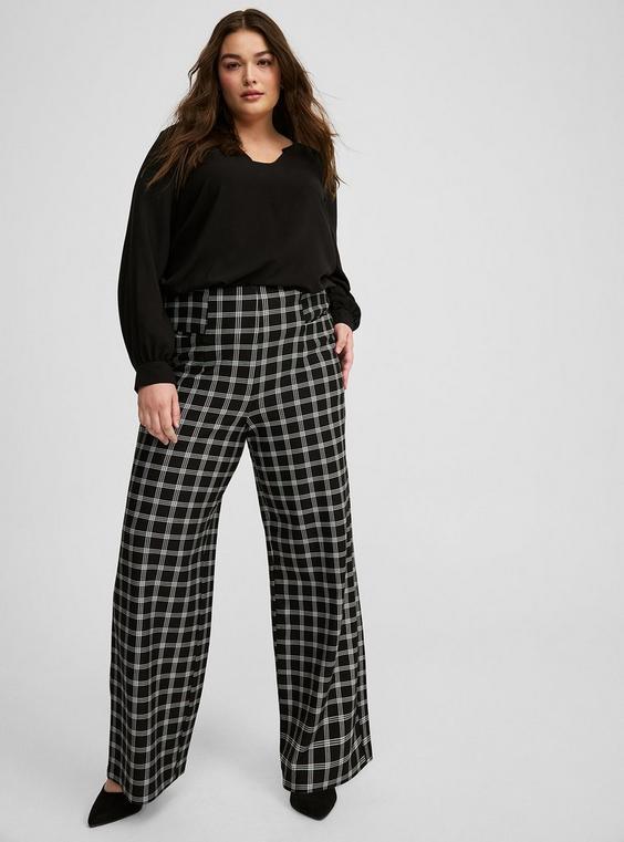 Lightweight Ponte Wide Leg Pull On Pant  product image