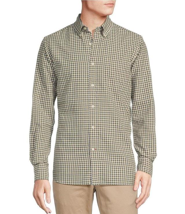 Cremieux Blue Label Slim Fit Large Plaid Oxford Long Sleeve Woven Shirt Product Image