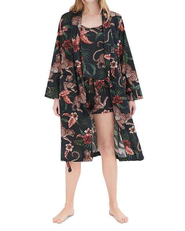 Desmond & Dempsey Floral Cotton Robe Product Image