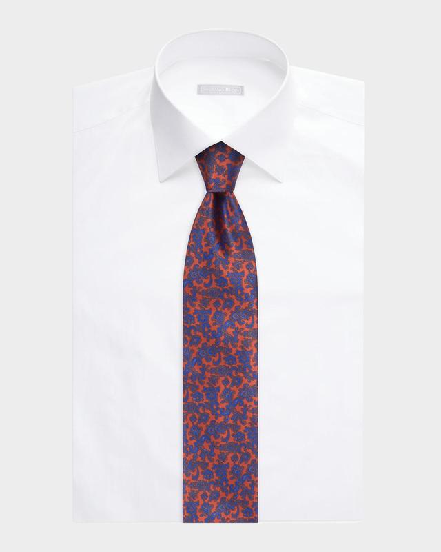 Mens Paisley Silk Tie Product Image