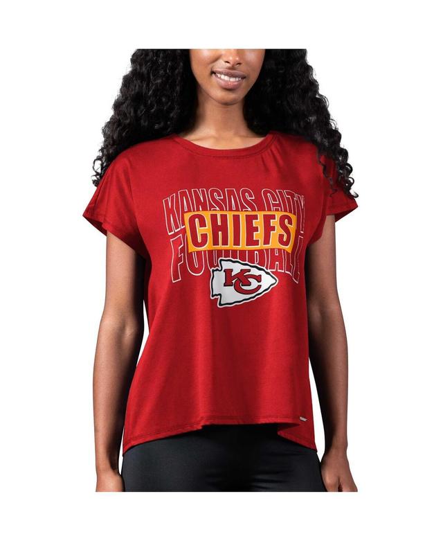 Womens Msx by Michael Strahan Red Kansas City Chiefs Abigail Back Slit T-shirt Product Image