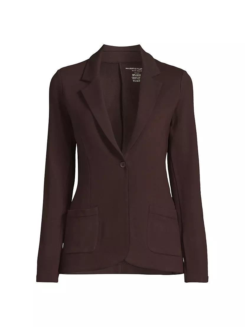 Womens Stretch Single-Breasted Blazer Product Image