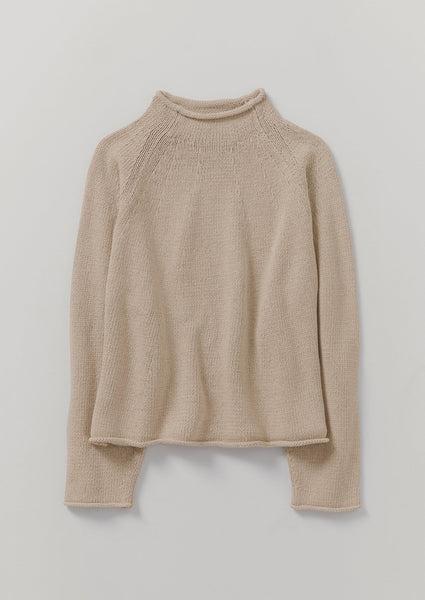 Organic Cotton Linen Easy Sweater | Parchment Product Image