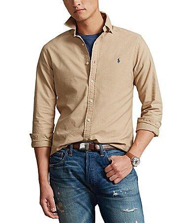 Polo Ralph Lauren Classic Fit Long Sleeve Cotton Oxford Button Down Shirt Product Image