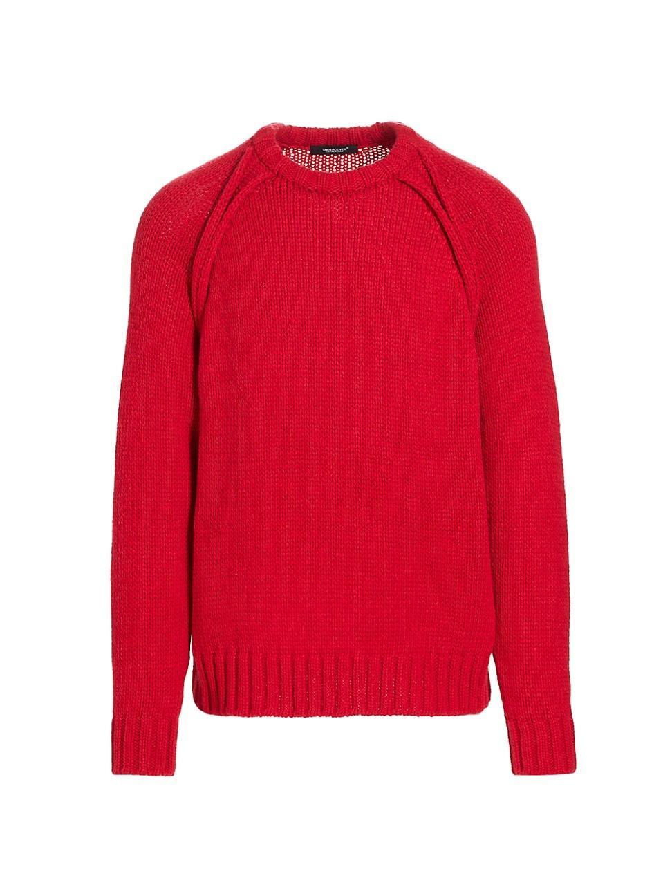 Mens Wool-Blend Crewneck Sweater Product Image