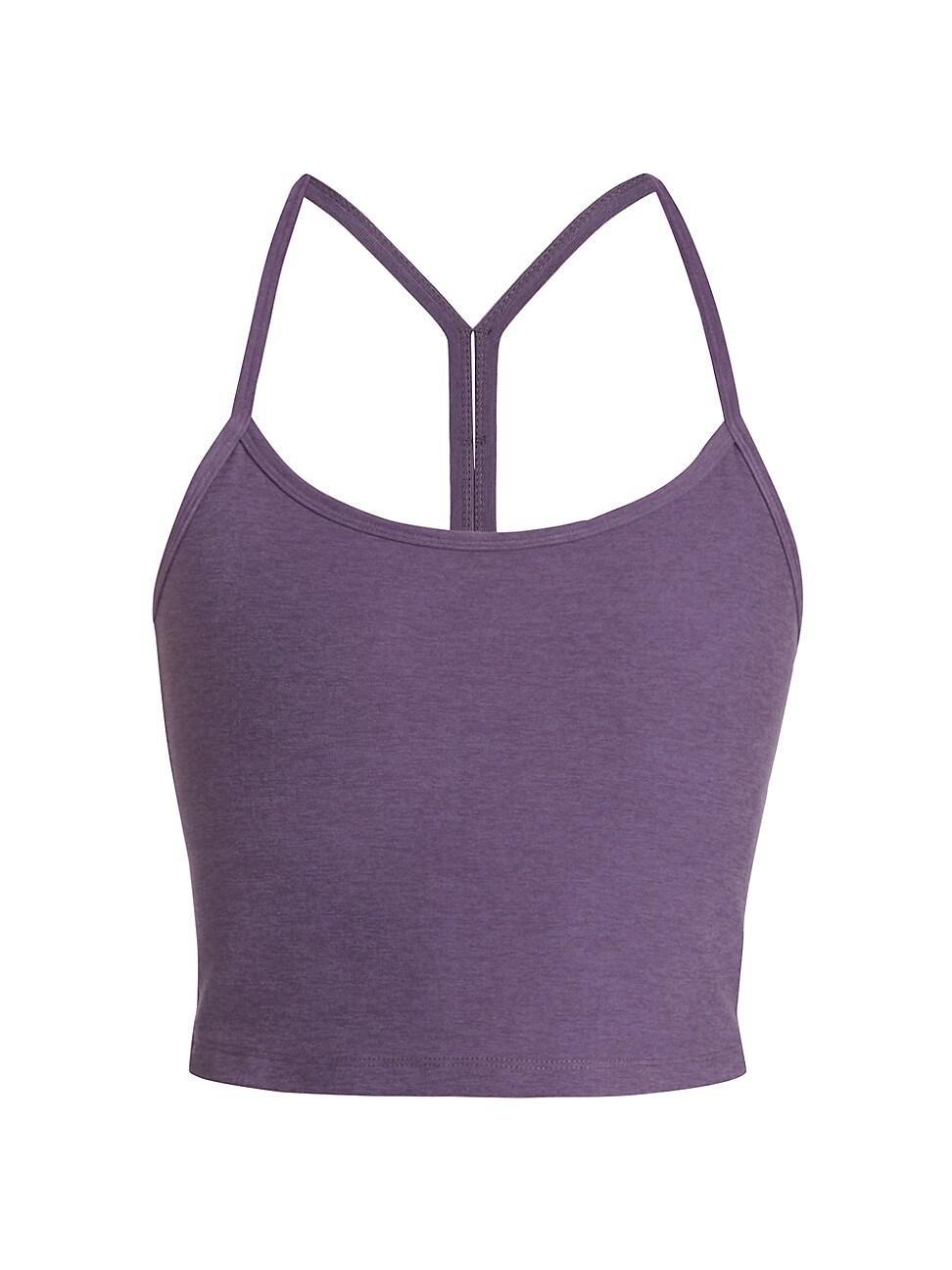 Womens Spacedye Racerback Crop Tank Product Image