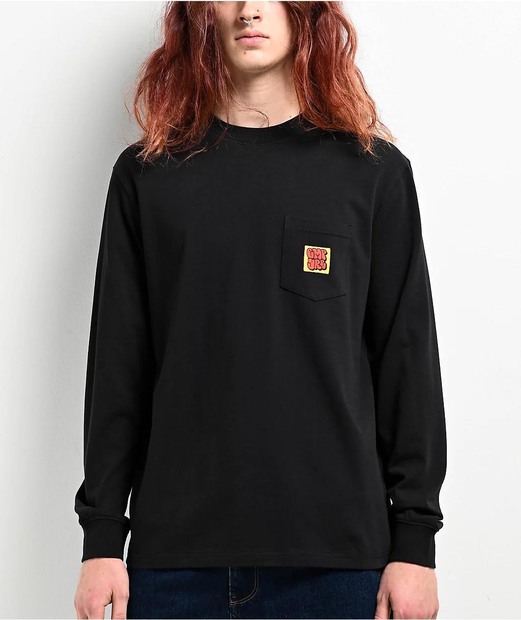 Empyre Hammer Time Black Long Sleeve Pocket T-Shirt Product Image