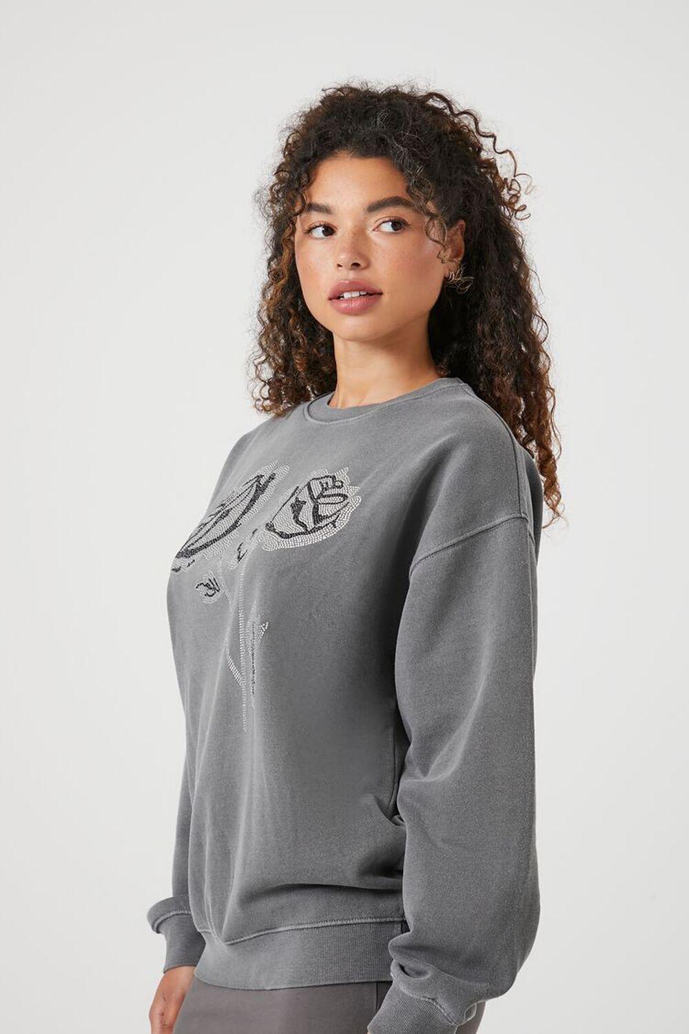 Fleece Rose Graphic Pullover | Forever 21 Product Image