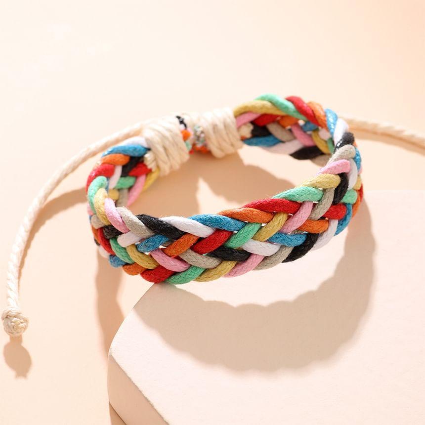 Color Block Woven Bracelet Product Image