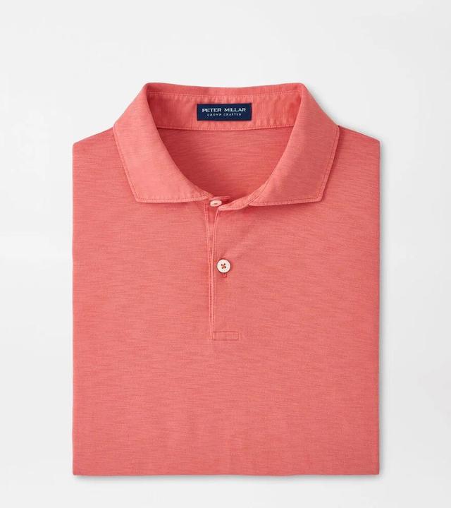 Peter Millar Mens Journeyman Polo | Color: Scarlet Lily | Size: XXL Product Image