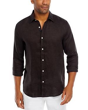 The Mens Store at Bloomingdales Linen Regular Fit Button Down Shirt - Exclusive Product Image