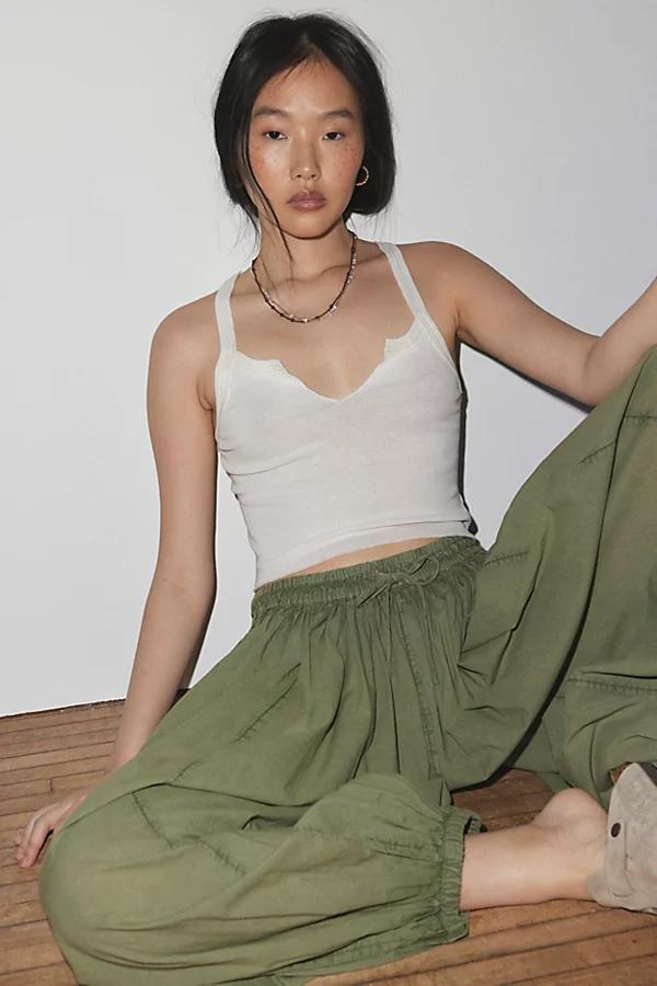 Out From Under Notched Cropped Tank Top Womens at Urban Outfitters Product Image