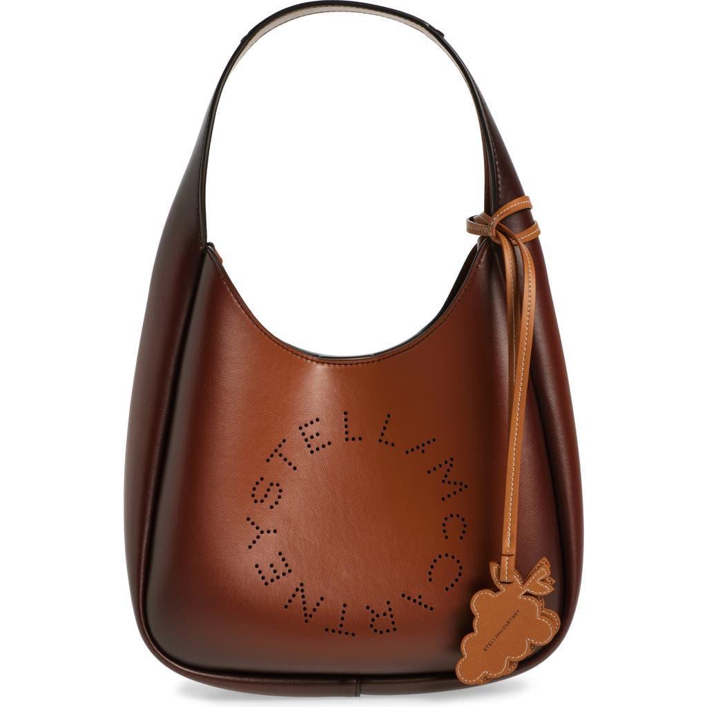 Openwork Logo Shoulder Bag In Brown Product Image