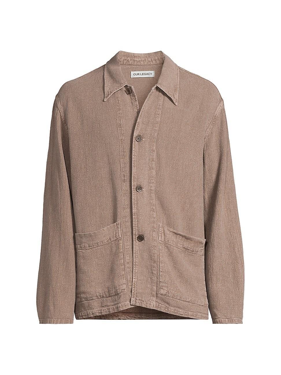 Mens Haven Linen-Blend Shirt Jacket Product Image