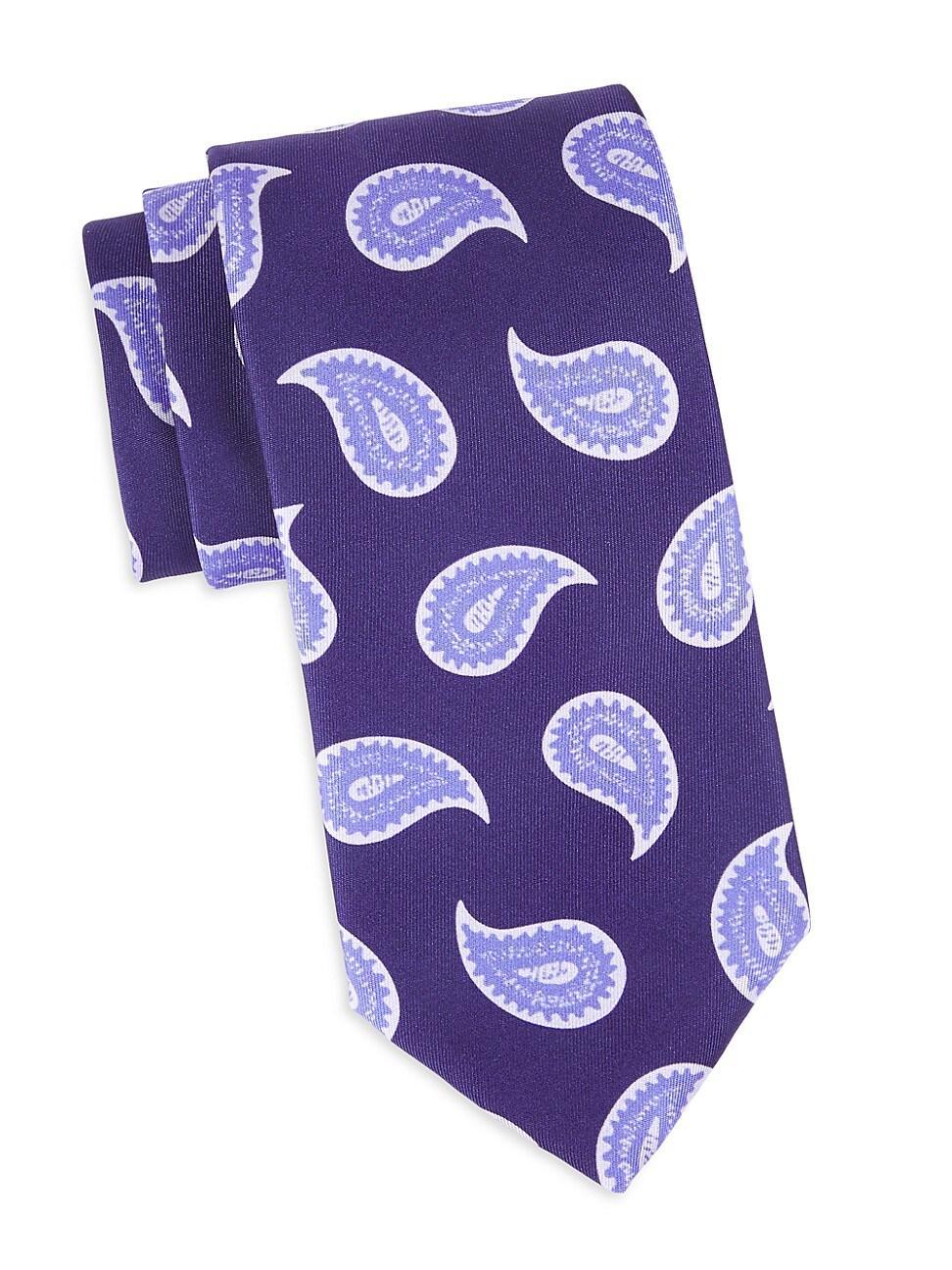 Mens Paisley Woven Silk Tie Product Image