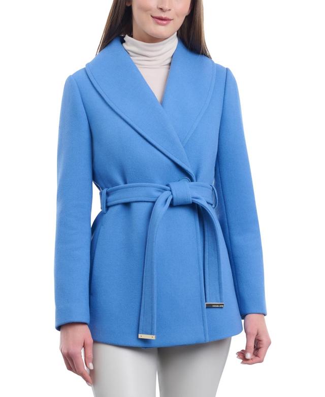 Michael Michael Kors Womens Wool Blend Belted Coat Product Image